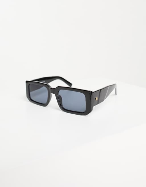 Bershka – Czarne okulary przeciwsłoneczne w masywnych oprawkach , 3 z 4