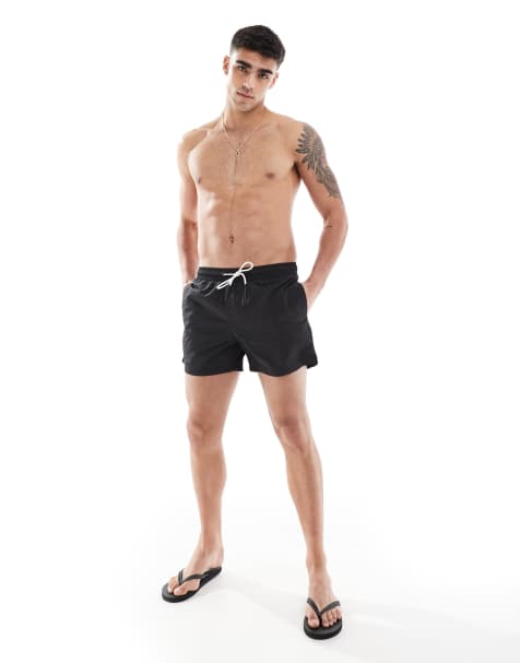 Bershka – Czarne szorty kąpielowe - view 1