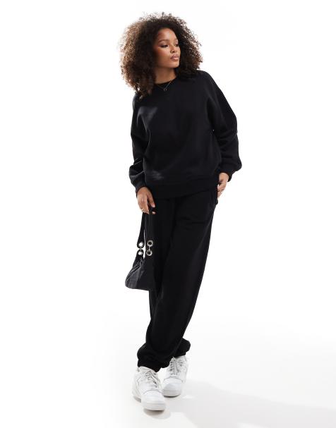 Bershka – Czarny zestaw: joggersy i bluza - view 1