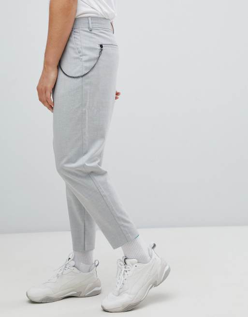 Bershka joggers best sale with chain