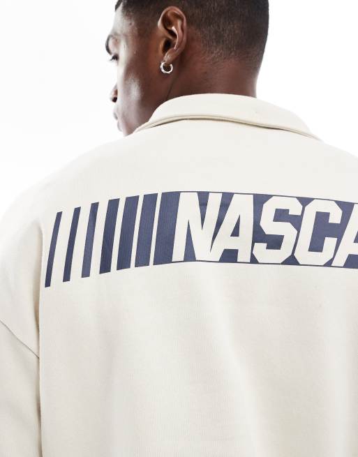 Bershka – Daytona – Gräddvit tröja med 1/4-lång dragkedja, 2 av 4