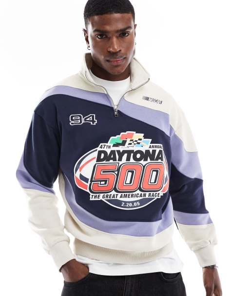 Bershka - Daytona - Trui met 1/4 rits in crème - view 1