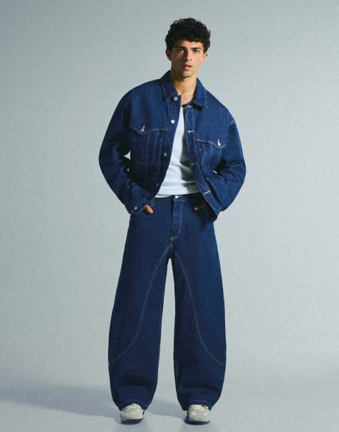 Bershka - Denim jack in blauw  - view 1