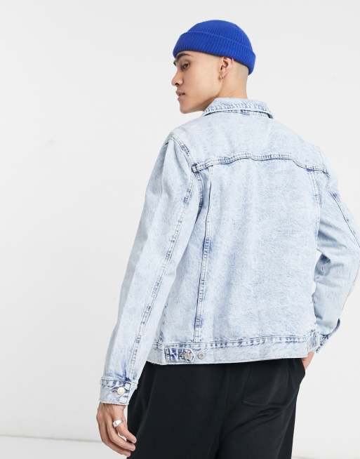 Bershka men's denim clearance jacket