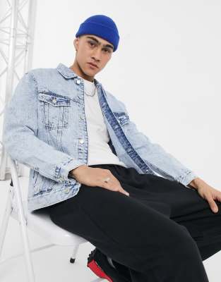 Bershka denim jacket clearance men