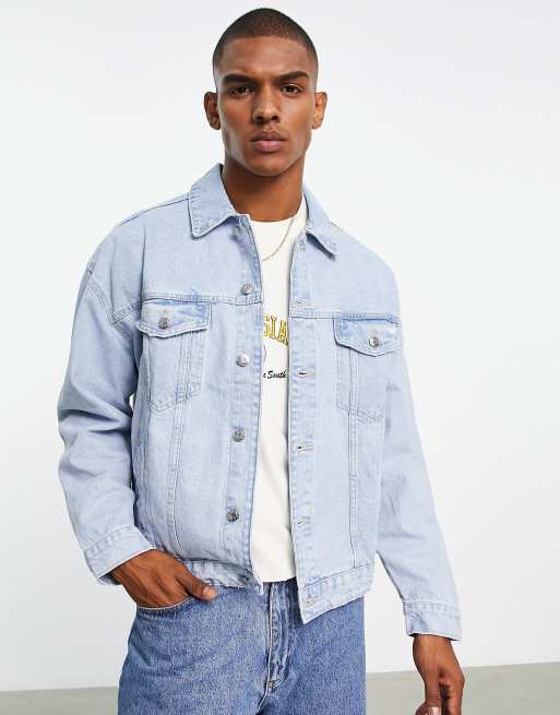 Jeans jacket bershka best sale