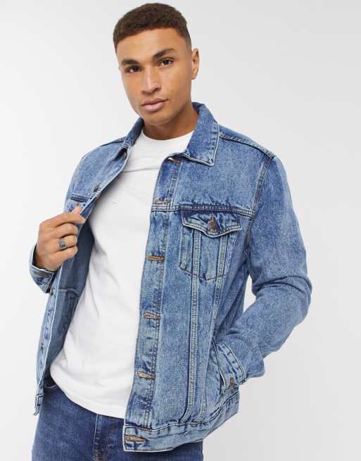 Jacket on sale jeans bershka