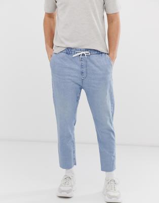 bershka blue joggers