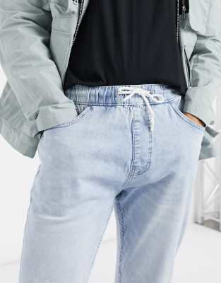 bershka blue joggers