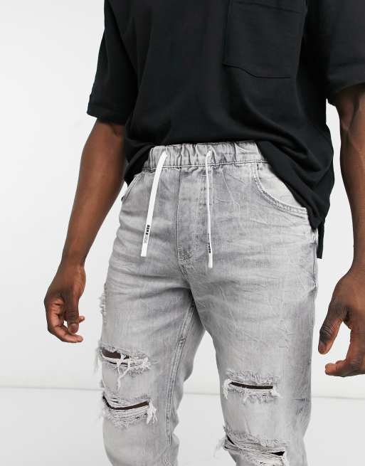 Bershka denim joggers outlet