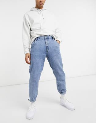 bershka denim joggers