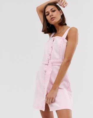 denim pink dress