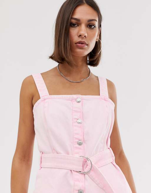 Bershka pink hot sale jumpsuit