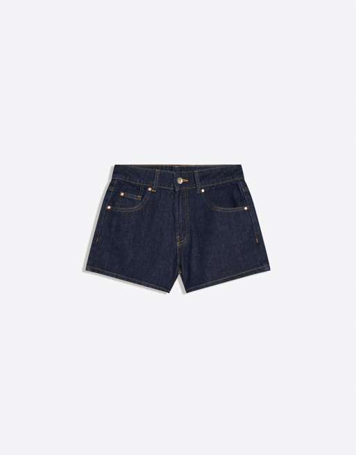 Bershka - Denim short in de jaren 90-stijl in blauw, 4 van 4