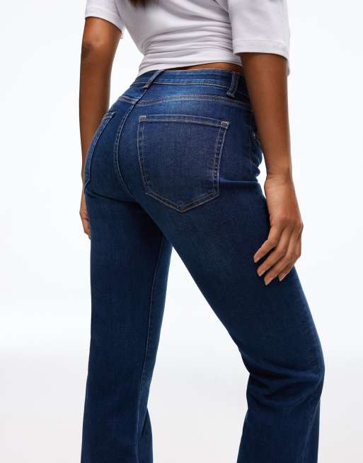 Bershka - Denimblå jeans med svaj, 3 af 4