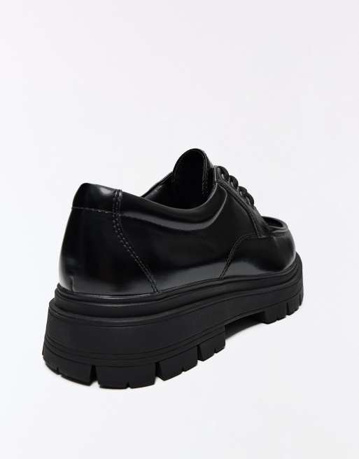 Bershka Derby schoenen in zwart, 7 van 7
