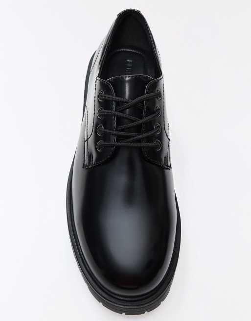 Bershka Derby shoes in black, 2 of 4