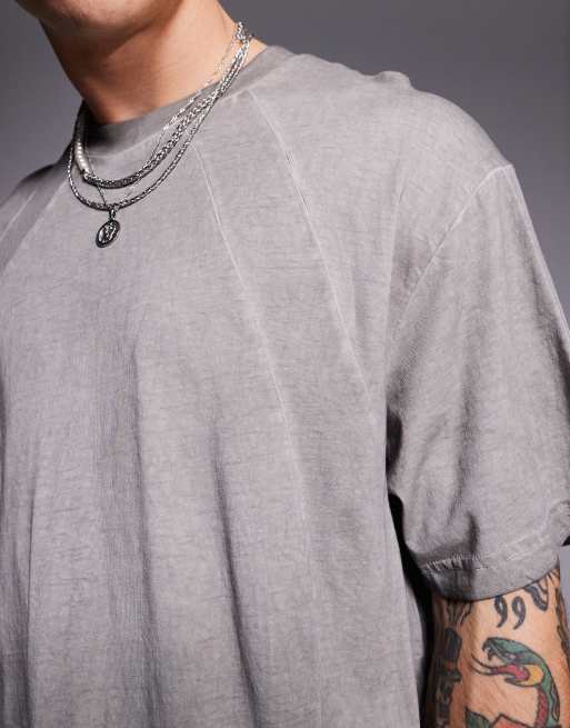 ★ドイツ発*BERSHKA*新作*OFFSIDEメッシュTシャツ/GREY★ Bershka メッシュ カーキ Tシャツ - メルカリ