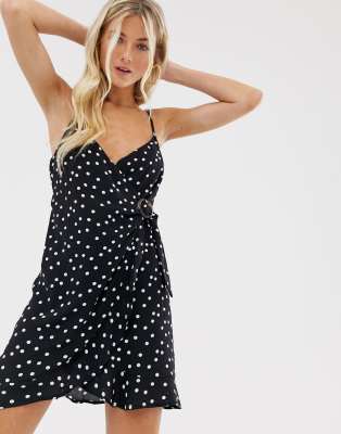 bershka wrap dress