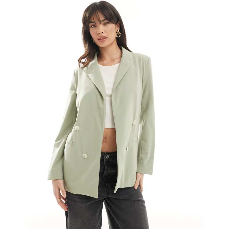 Double breasted blazer bershka shop
