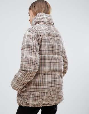 doudoune carreaux femme