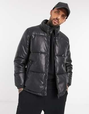 doudoune cuir bershka