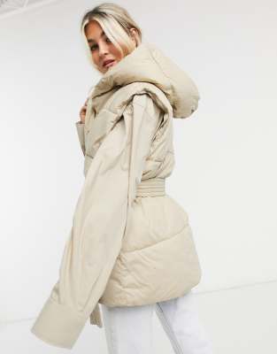 doudoune sans manche ecru