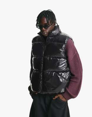 Bershka - Doudoune sans manches - Noir