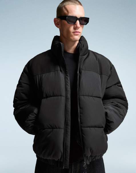 Bershka - Doudoune technique - Noir - view 1