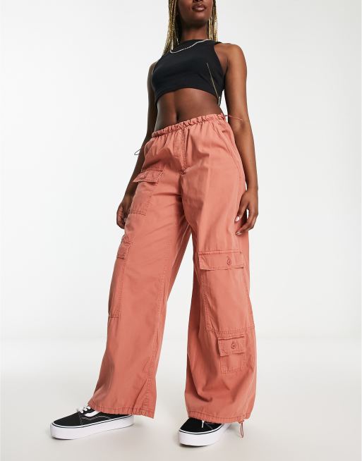 Mid Rise Parachute Pants: Mid Rise Drawstring Multi Pockets Casual Cargo  Joggers, 8 Parachute Pants That Will Elevate Your Street Style