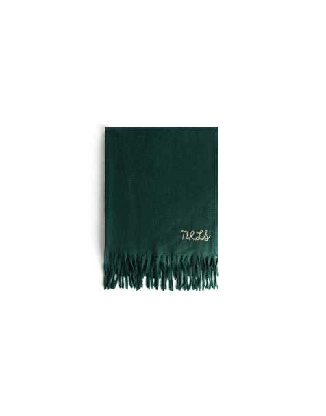Bershka - Écharpe brodée - Vert - view 1