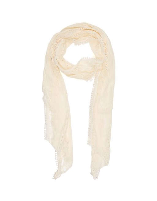 Bershka écharpe en dentelle écru, 4 de 4