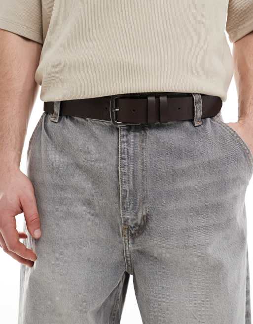 Bershka - Effen riem in bruin