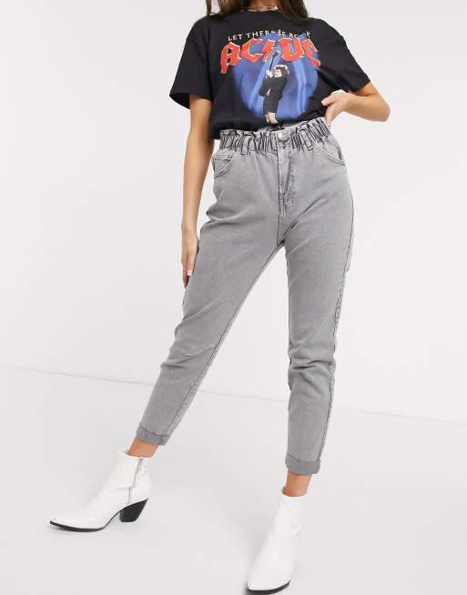 bershka grey cargos