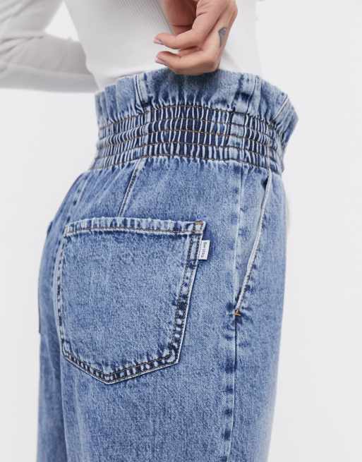 Bershka store paperbag jeans