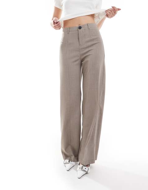 Bershka - Elegante broek in stone - view 1