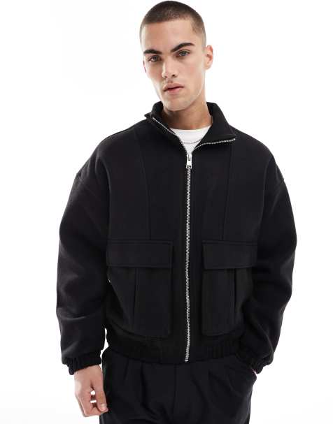 Bershka – Elegante Harrington-Jacke in Schwarz  - view 1