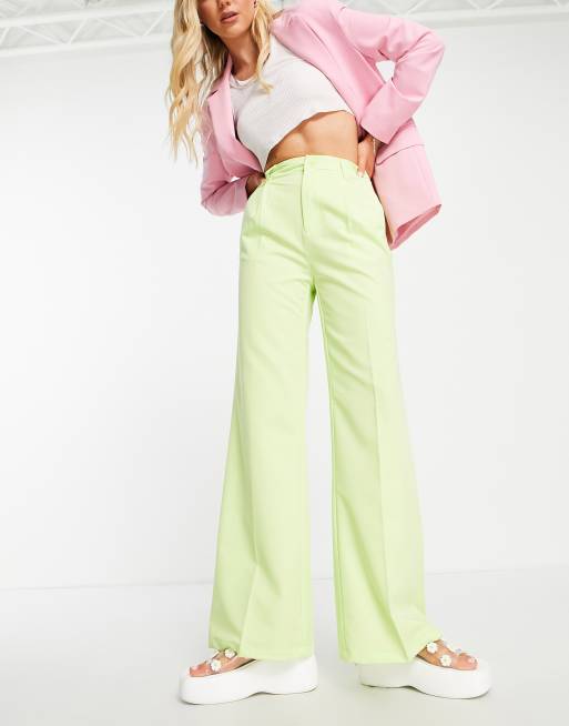 Bershka – Elegante Hose in Grün