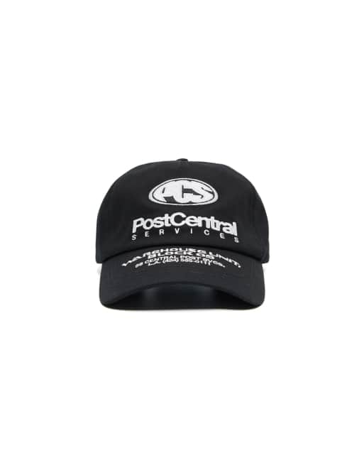 Bershka Embroidered cap in black, 4 of 4