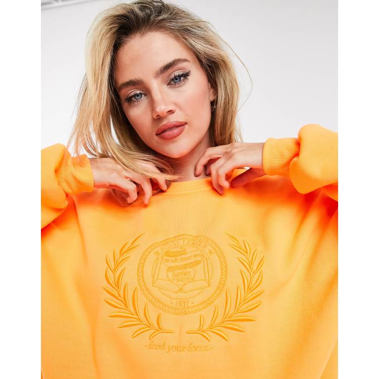 Sweat orange sales bershka