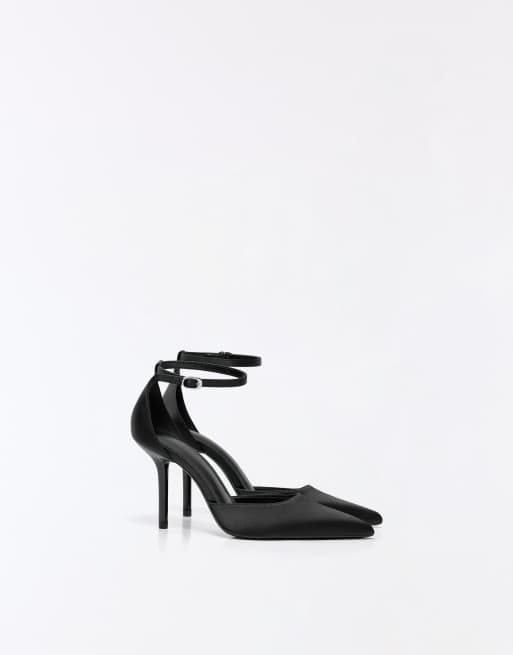 Bershka escarpins à bride cheville noirs, 3 de 7