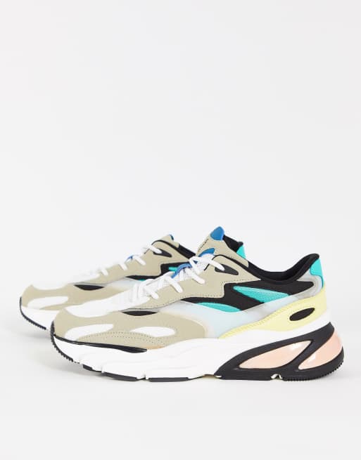 Bershka – färg block sneakers