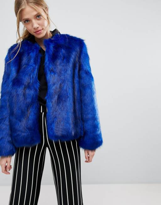 Bershka Faux Fur Jacket | ASOS