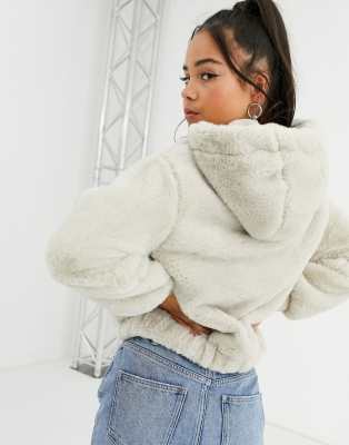 zip up fur jacket