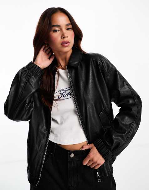 Women's Leather Jackets | Biker & Faux Leather Jackets | ASOS