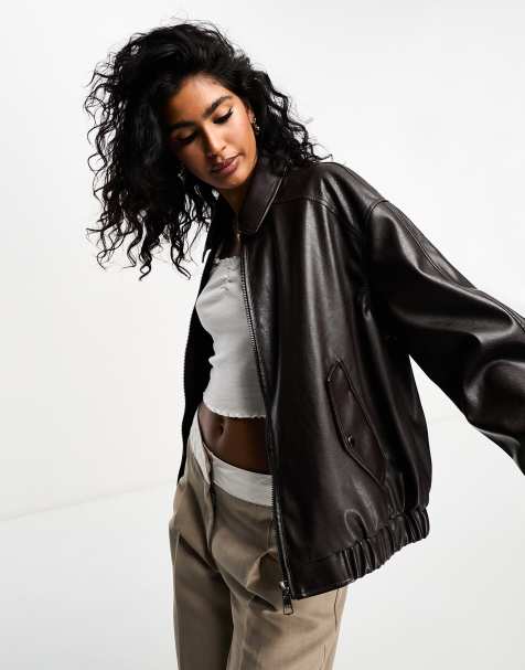 Women's Leather Jackets | Biker & Faux Leather Jackets | ASOS