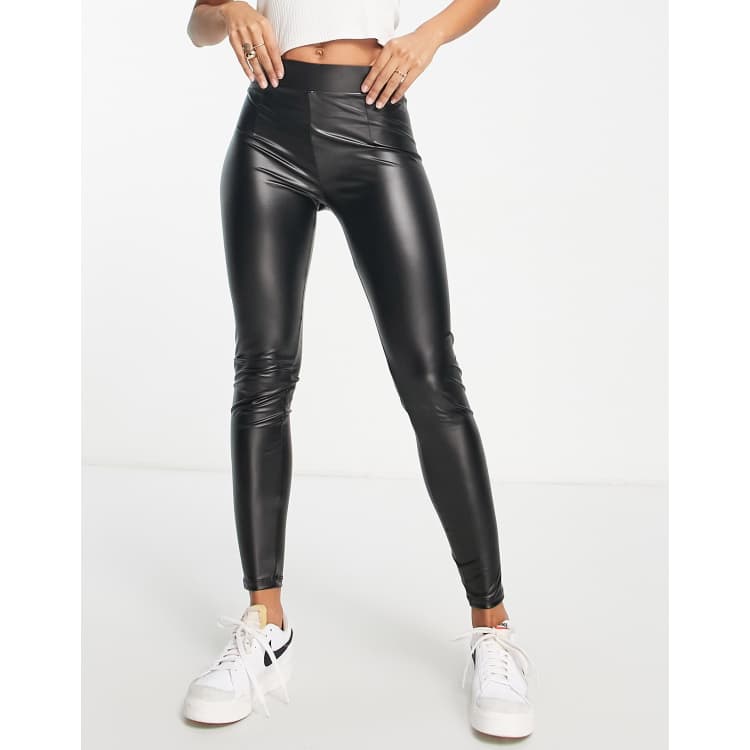 Buy Bershka womens stretchy leggings black Online