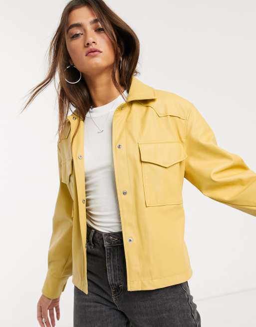 Bershka 2025 mustard jacket