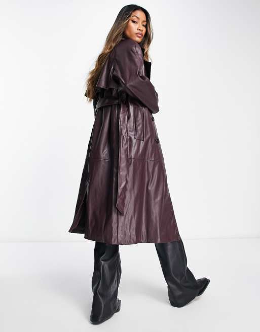 Silky on sale trench coat