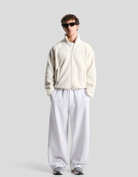 Bershka Faux shearling jacket in white - view 1